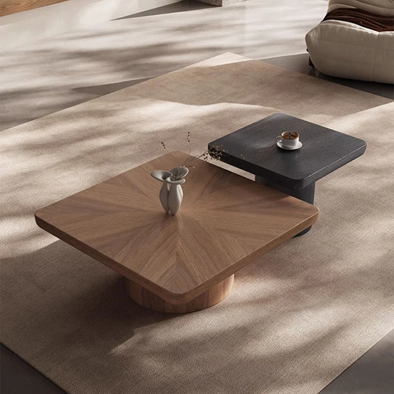 Simple Side Table Nordic Black Glamour Italian Premium Coffee Tables Square Stacking Cool Mesa Auxiliar Salon Furniture
