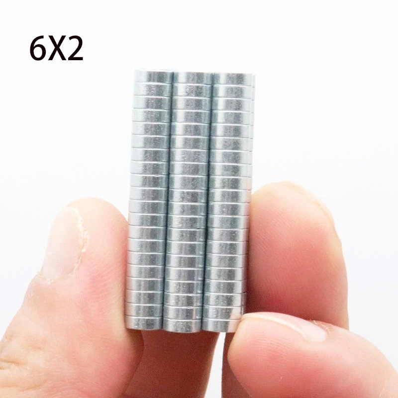 50/100/150Pcs 6x2mm Round NdFeB Neodymium Magnet Rare Earth Magnet N35 Super Powerful Small Permanent Magnetic Aimant Imán