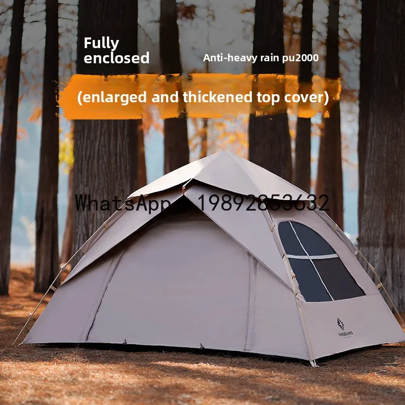 ZF vinyl tent outdoor folding automatic thickening rainproof field camping equipment full set