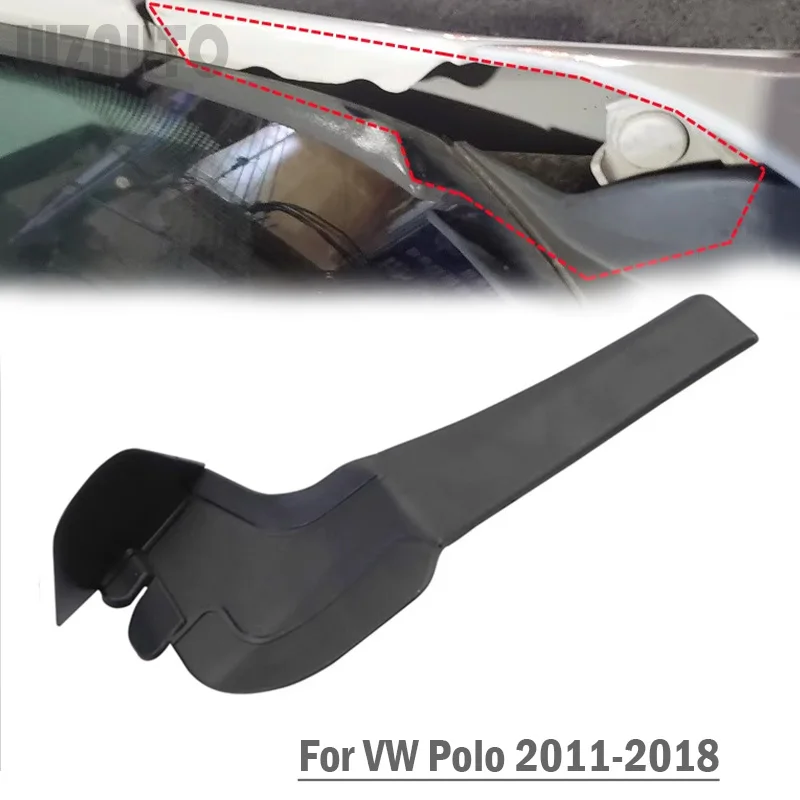 Front Windshield Wrap Corner Trim Windshield Wiper Side Trim Cover Rubber For VW Polo 2011 12 13 14 15 16 17 18 6R0 819 447  B