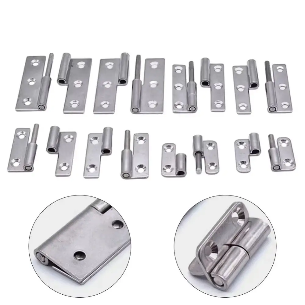 1Pcs Window Accessories Detachable Hinge 1.5/2/2.5/3/4 Inch 304 Stainless Steel Removable Hinge Furniture Hardware Slip Joint