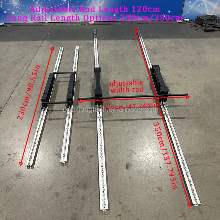 RV Campervan Car Modified Accessories Rear Adjustable Width Universal Seat Base Quick Connection Release Slide Rail Track