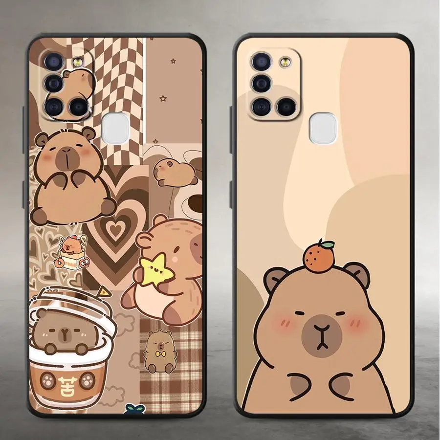 Case for Samsung Galaxy A16 A40 A17 A05 A06 A04 A70 A50 A13 A20 A12 A15 Funda Phone Cover Cute Capybara