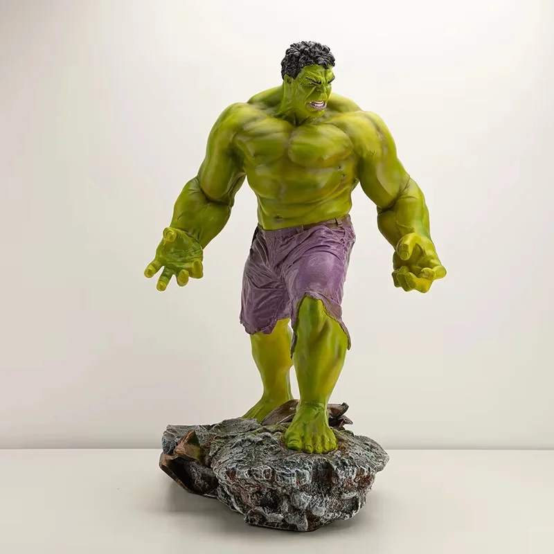 24cm Hulk Hulk Ornament Marvel Avengers Gk Resin Statue Model Handmade Hank Crafts Desktop Ornament Boy'S Holiday Birthday Gift