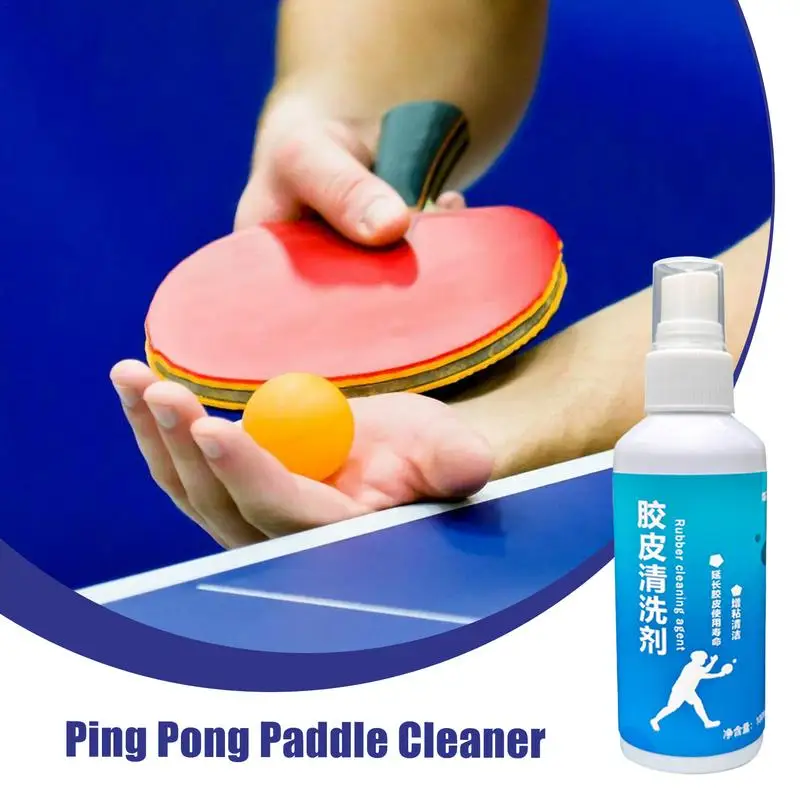 Table Tennis Rubber Cleaner Paddle Cleaner Spray For Table Tennis 100ml Paddle Rubber Care Spray Cleans Dust Oil Stains Sweat