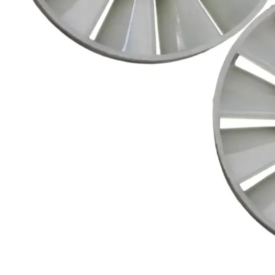 2PCS White Plastic Fan For 0810 Electric Pick Hammer Rotor Motor 12 For Blades 80mm Diameter 13.4mm Shaft Hole Power Tool