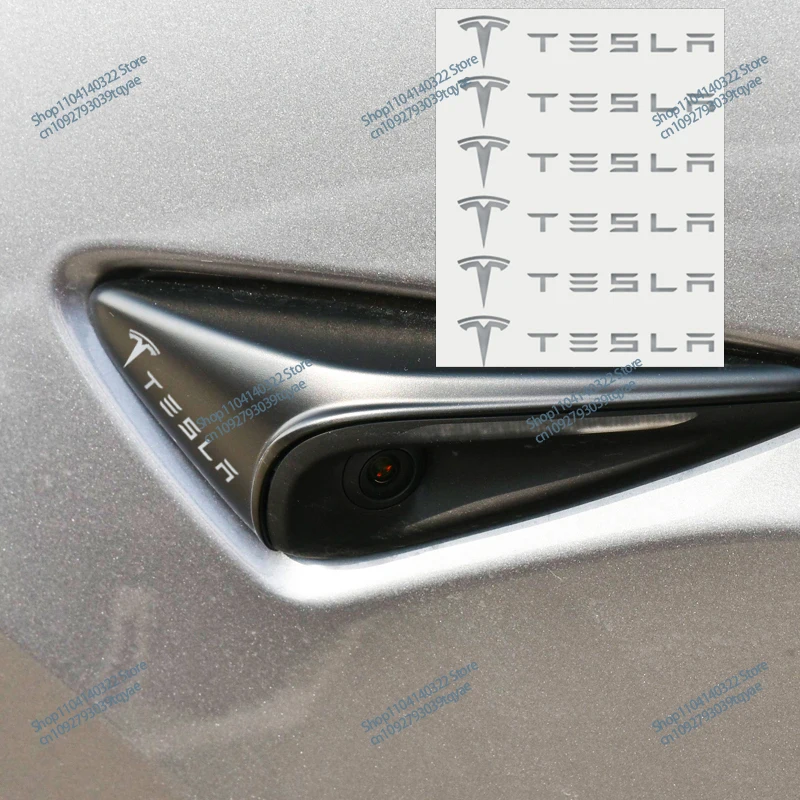 3D Metal Car Interior Dekoration Stickers Badges Auto Styling For Tesla Model 3 Model X S 2016-2020 Decals TM3 Decal Accessories