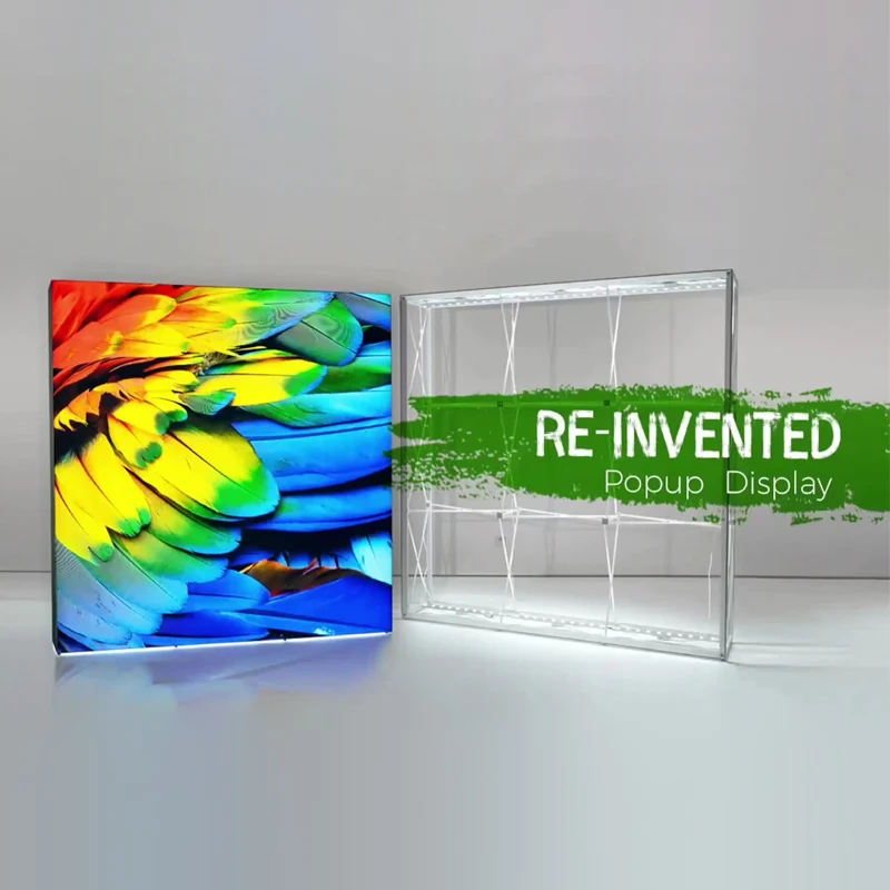 3x3 SEG Backlit Pop up Exhibition Booth Trade Show Event Background Stand Backdrop Stand