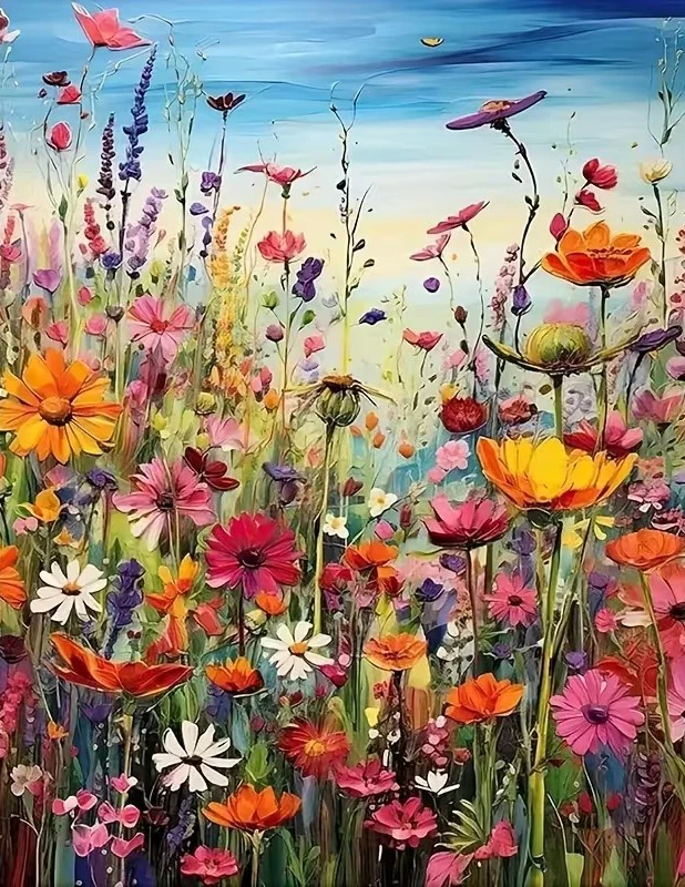 HUACAN Diamant Mozaïek Bloem Veld Landschap Ambachten Volledige Vierkante Ronde Diamant 5D Diy Schilderij Lavendel Bloemen Handgemaakt