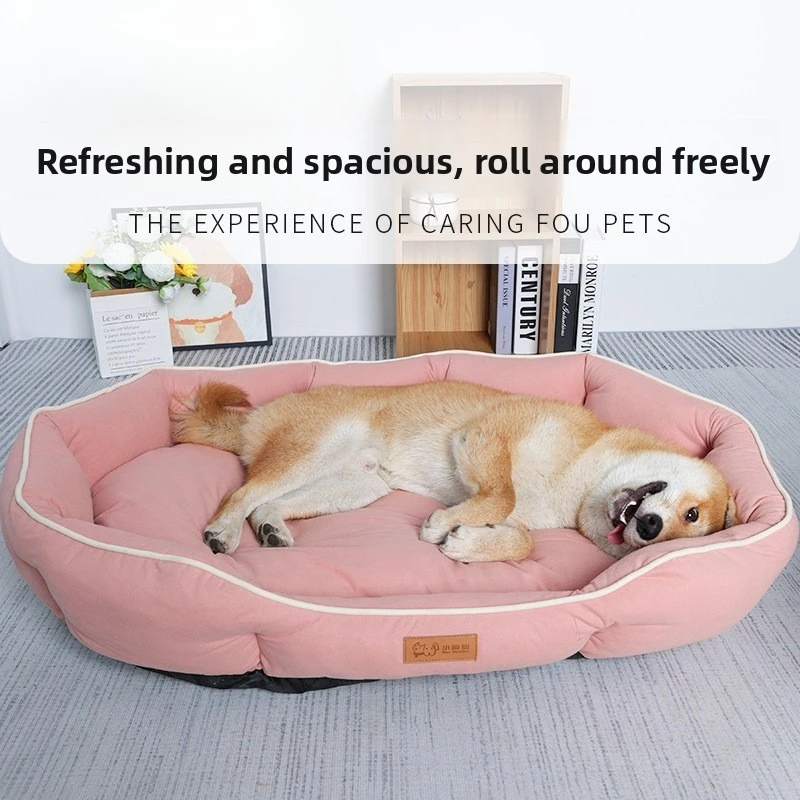 

Kennel Four Seasons Universal Pet Nest Non-slip Pet Mat Medium Dog Yuanbao Shaped Dog Mat Dog Bed Pet Mat