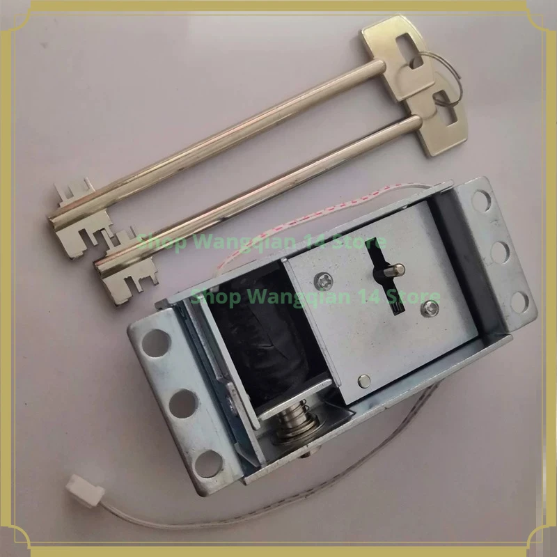 1PC Blade Solenoid Lock Gun Cabinet Electromagnetic Lock Safe Accessory with Emergency Key
