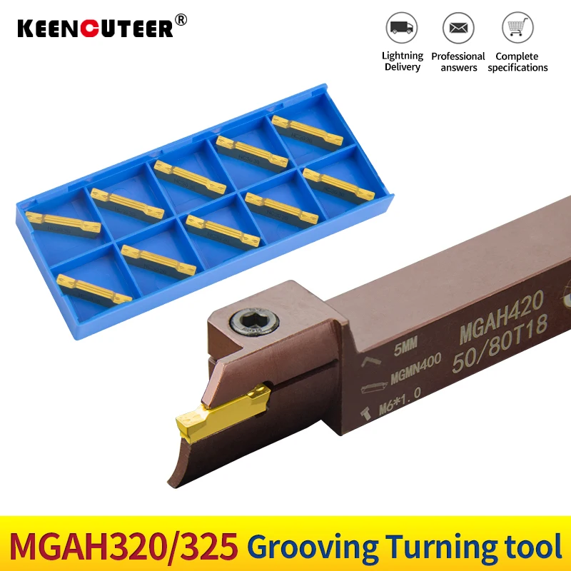 Mgah High-end Primavera Steel Groove Cutter Torno Mecânico Grande Faixa c External Reverse End Face Mgmn300