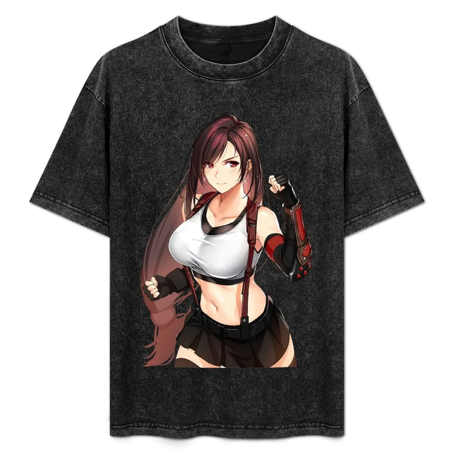 

Tifa Lockhart Cute T-Shirt Fashion Print Casual Short Sleeve