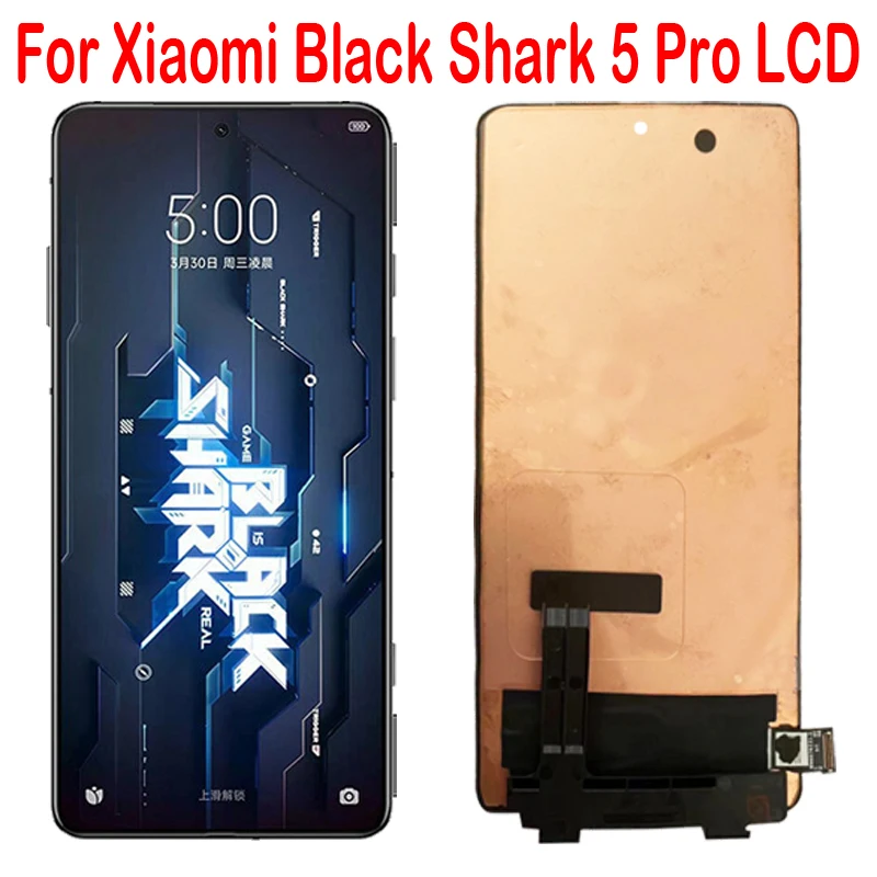 

Original 6.67" AMOLED For Xiaomi Black Shark 5 Pro LCD Display SHARK KTUS-H0 Touch Screen Digitizer Assembly Repair