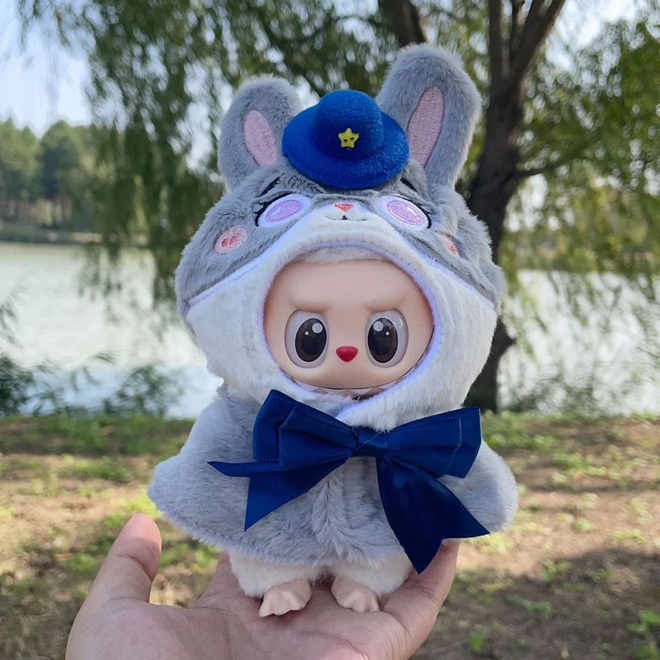 15-17 cm Für Labubu Puppe Nick Wilde Judy Hopps Polizist Tier Cosplay Puppen Kleidung Zubehör Outfit Kleidung geschenk – Detail 4
