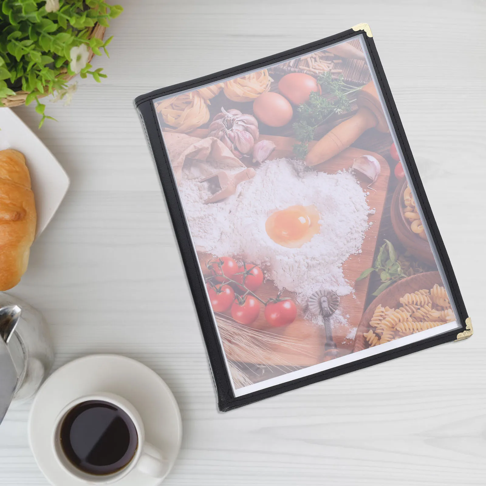 Tasche trasparenti per inserti per libri Ristorante Supporto per display in PVC resistente alle macchie per bar Hotel Cafe Protezione per banchetti Trasparente