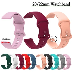 Bracelet universel en silicone, 20/22mm, pour Honor Watch 4 pro /Xiaomi Watch S3/ Honor Watch ES