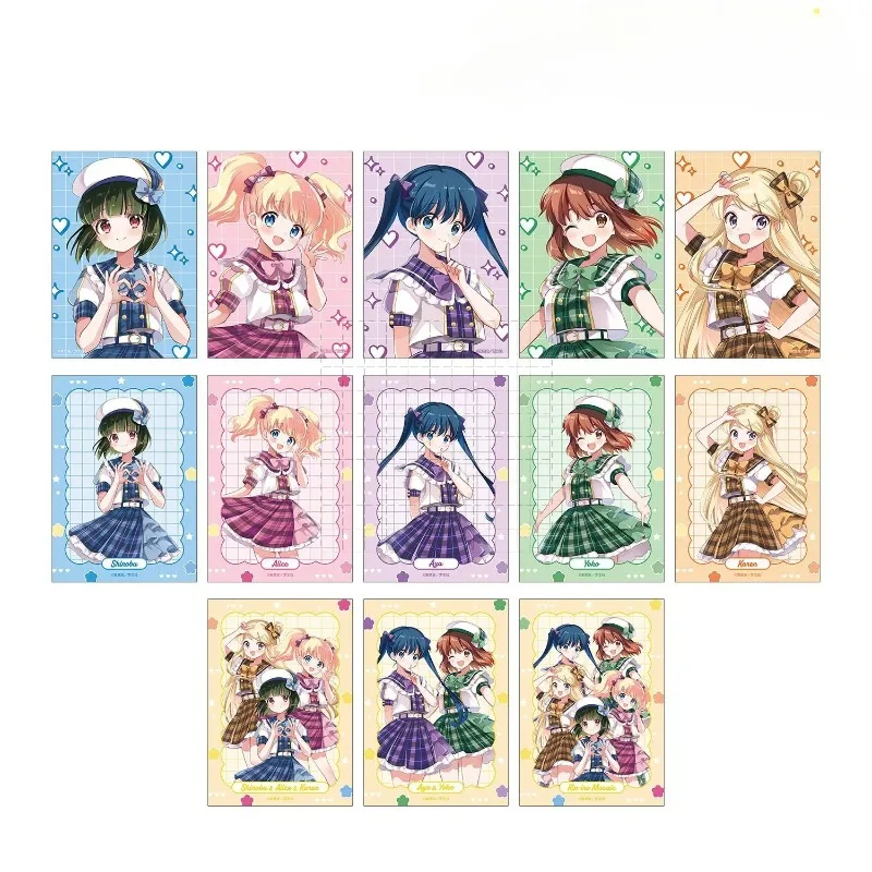Cute Anime Shinobu Ōmiya Alice Cartelet Aya Komichi Youko Inokuma Acrylic Standing Keychain Card Toy Figures for Gift