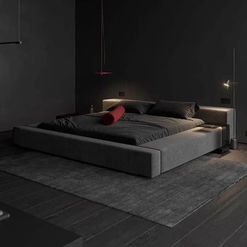 

Высококачественный каркас кровати в итальянском стиле, современная двуспальная кровать высокого качества, эстетика квартиры, простая мебель для спальни Cama De Casal