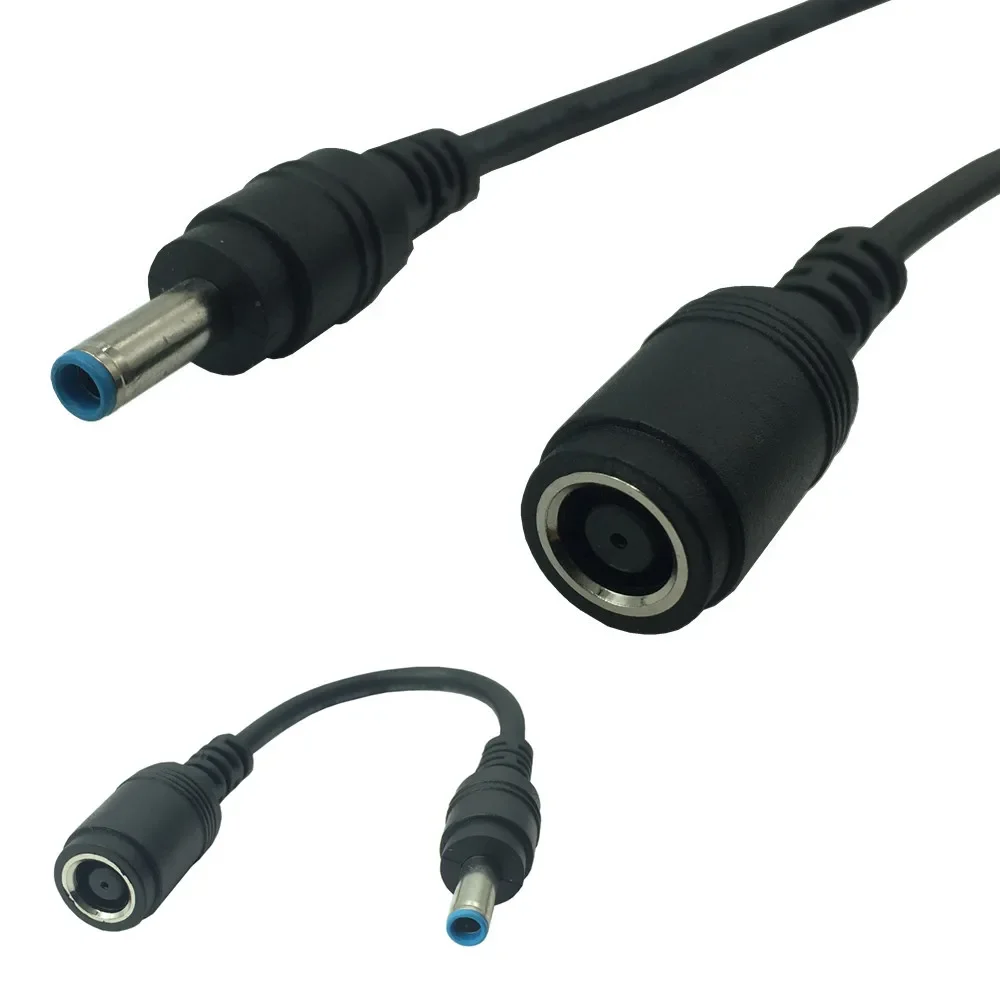 Żeńskie złącze zasilania przejściówka do ładowarki 7.4mm x 5.0mm do 4.5mm x 3.0mm konwerter kabel gniazdo prądu stałego do Dell Hp