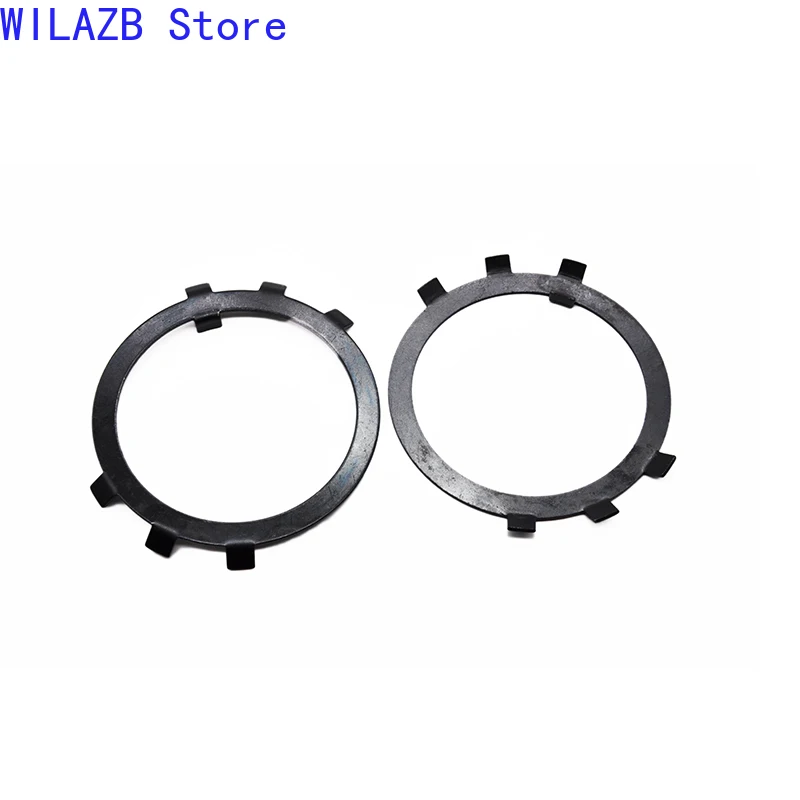 2/5/10/20Pcs M10 M12 To M60 GB858 Lock Gasket Spacer Black Carbon Steel Lock Washers Retaining Stop Washer For Slotted Round Nut