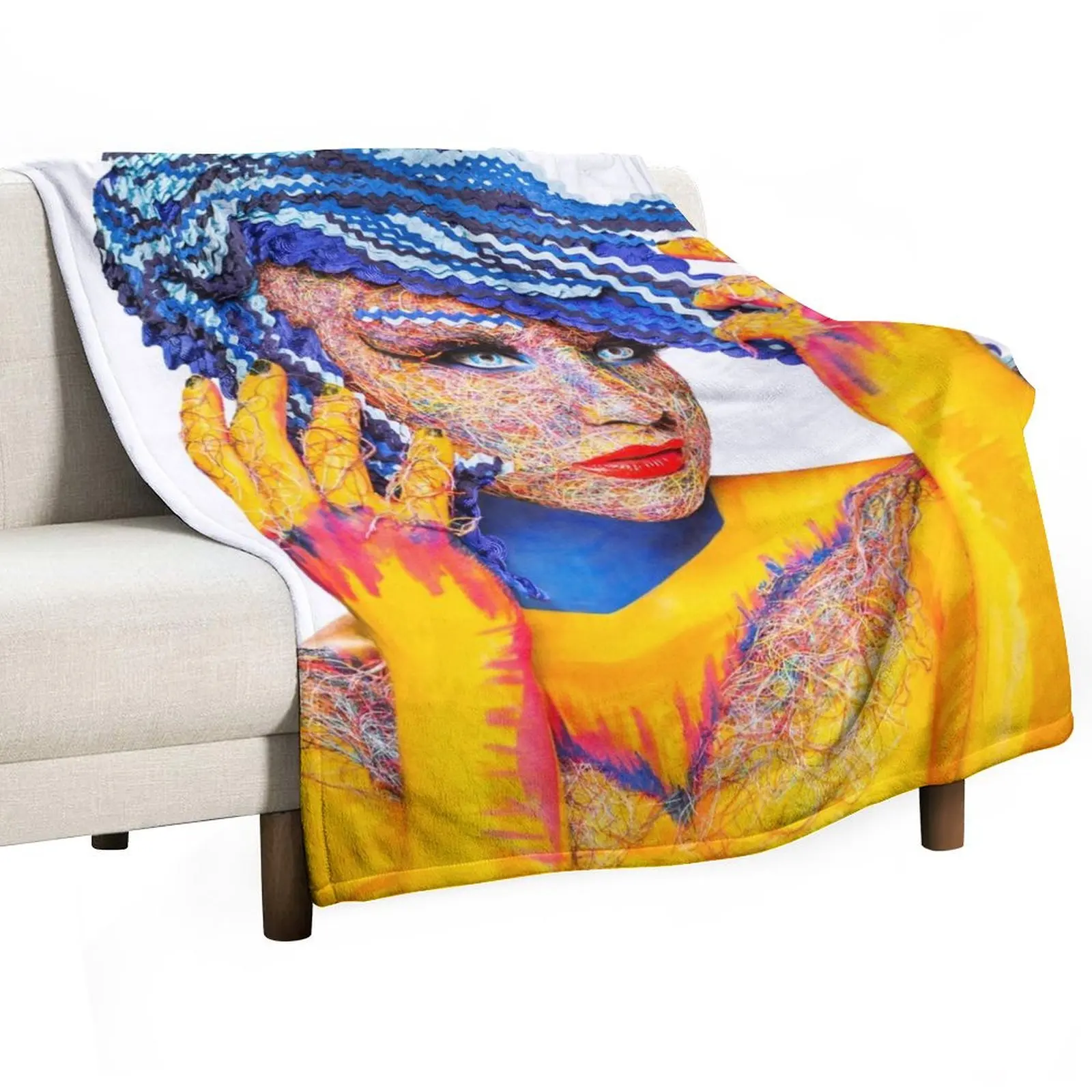 

Inner Threads 2A Throw Blanket For Decorative Sofa Decoratives Soft Big Blankets