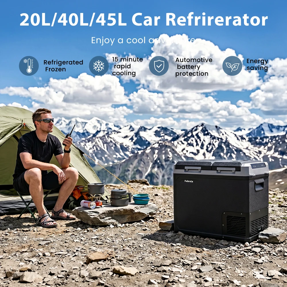 Mini-Kompressorkühlschrank 12V/24V für Auto, Camping & Reise