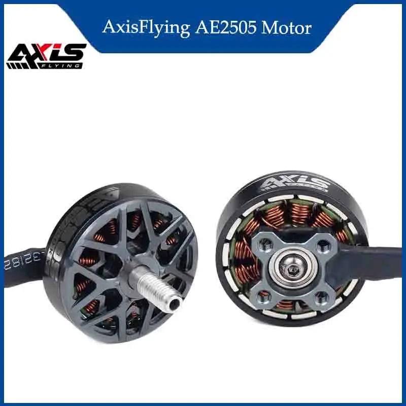 

AxisFlying AE2505 1750KV/2050KV 6S Бесщеточный двигатель с валом 5 мм, совместимый 5-6 дюймов для RC FPV Freestyle Drone RC Материковый Китай