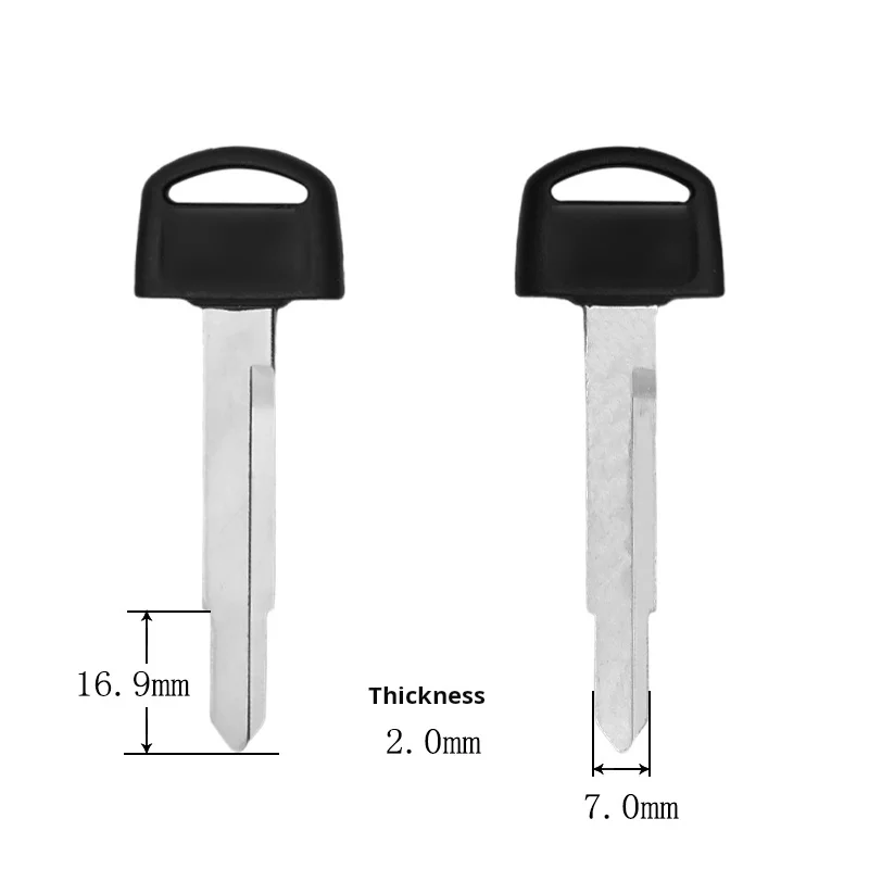 Honda motorcycle key (extended version), suitable for: Honda Great White Shark motorcycle key blank, left slot and right slot.