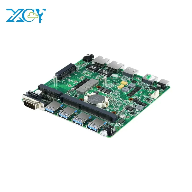 for XCY Fanless Industrial Motherboard 2955U Dual NIC Dual RS232 Mini PC Main Board 3