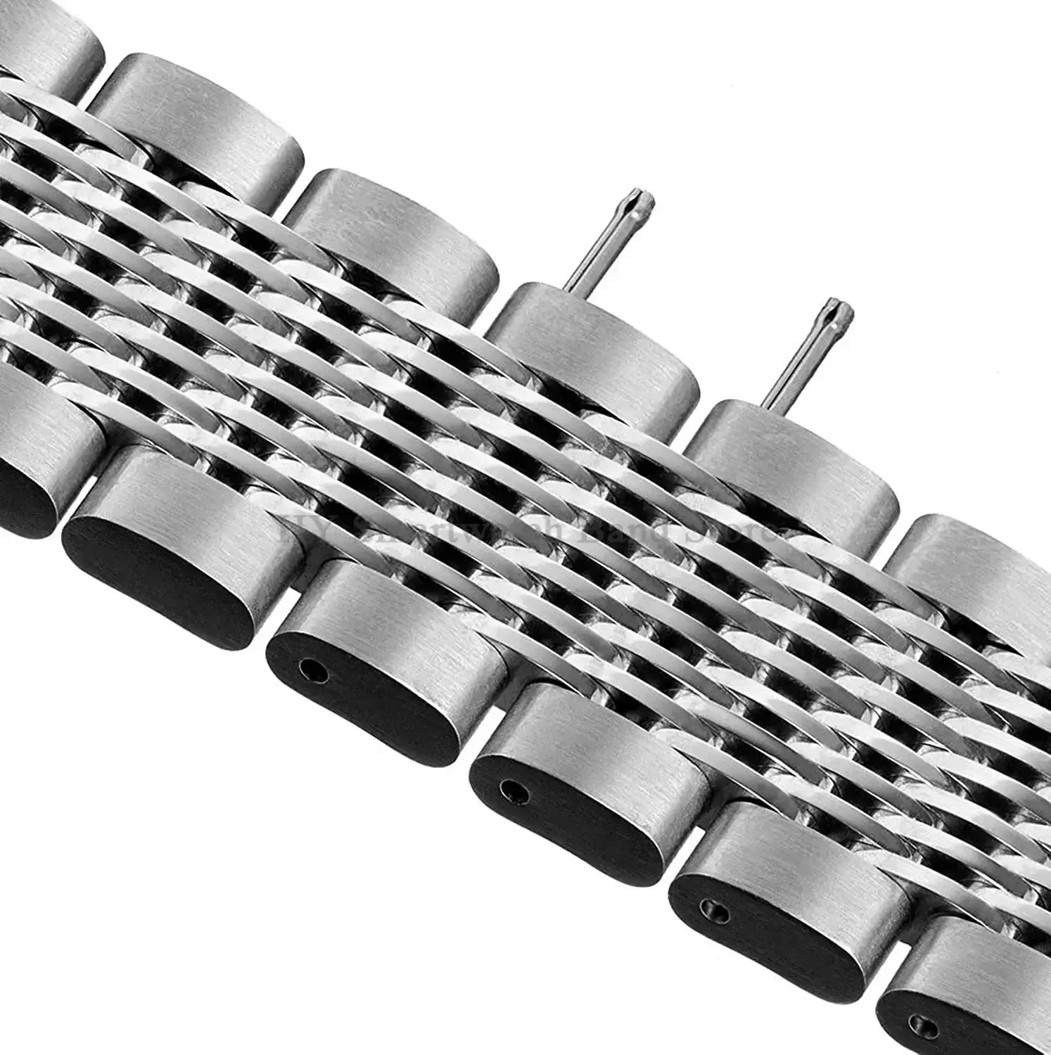 18 ミリメートル 20 ミリメートル 22 ミリメートル 24 ミリメートル固体ステンレス鋼ストラップセイコーダイビングメッシュ時計バンド折りたたみバックルつや消しポリッシュクラスプブレスレット