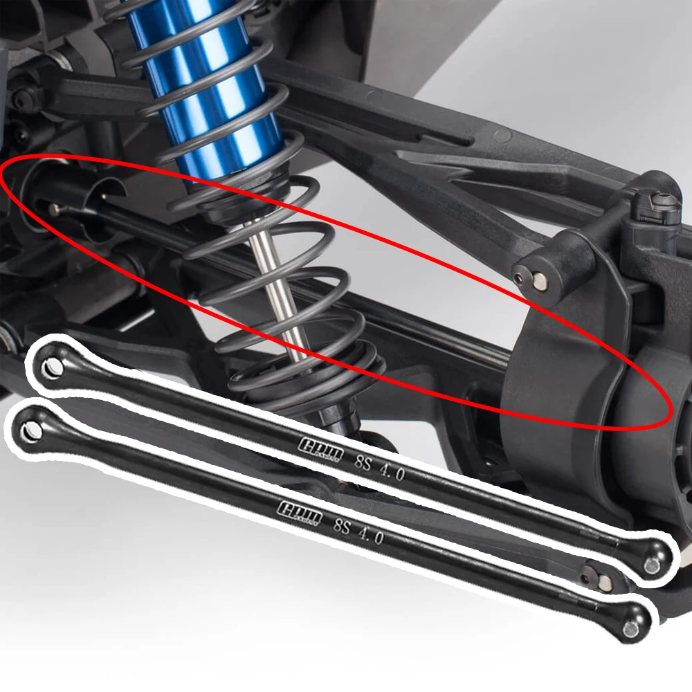 GPM for Traxxas 1/6 FUNCO PRO 1/5 X-MAXX X-Monster 8S Monster Truck RC Car Metal Steel Front Rear Drive Shaft Dog Bone 7750X