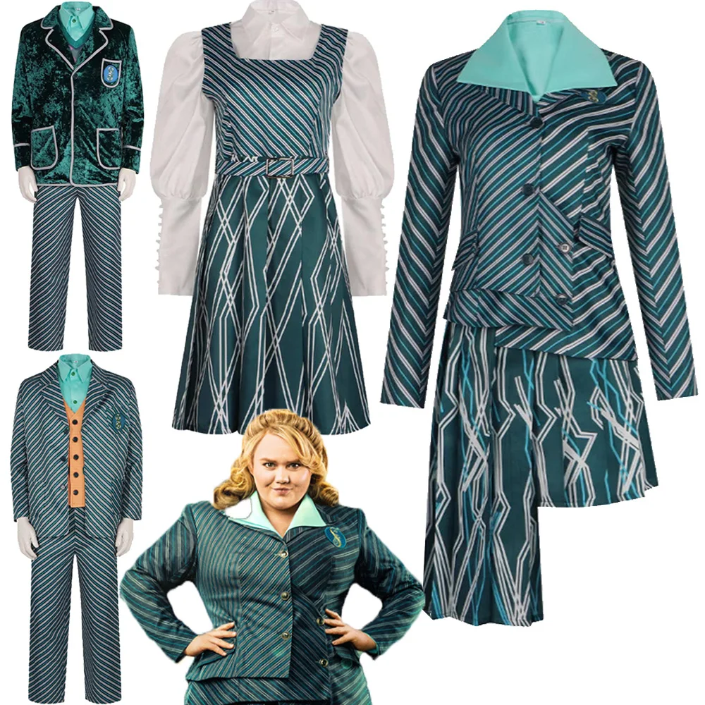 

ShenShen Boq Pfannee Nessarose Cosplay Costume Movie Wiked Roleplay Outfits Women Men Disguise Halloween Carnival Party Suit