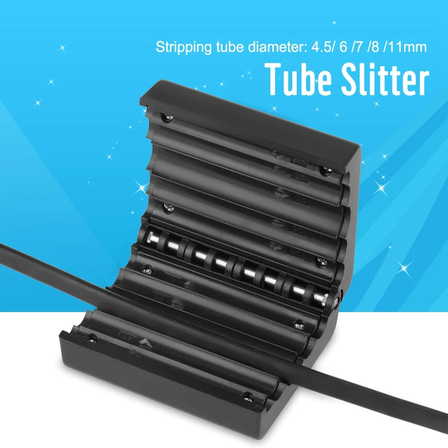 Essential Precision-Enhanced Cable Buffer Removal Tool for 4.5-11mm Cables - Ideal Precise and Efficient Tube Slitting F