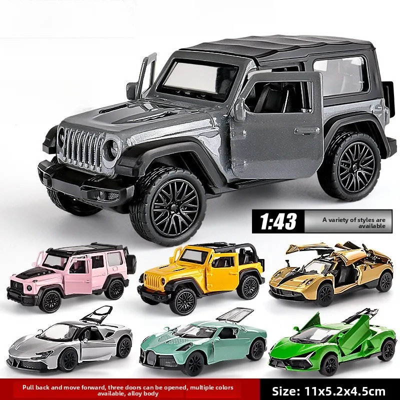 

Модель внедорожника 1:43 из сплава, игрушка-сюрприз в коробке, парные машинки для столкновений
