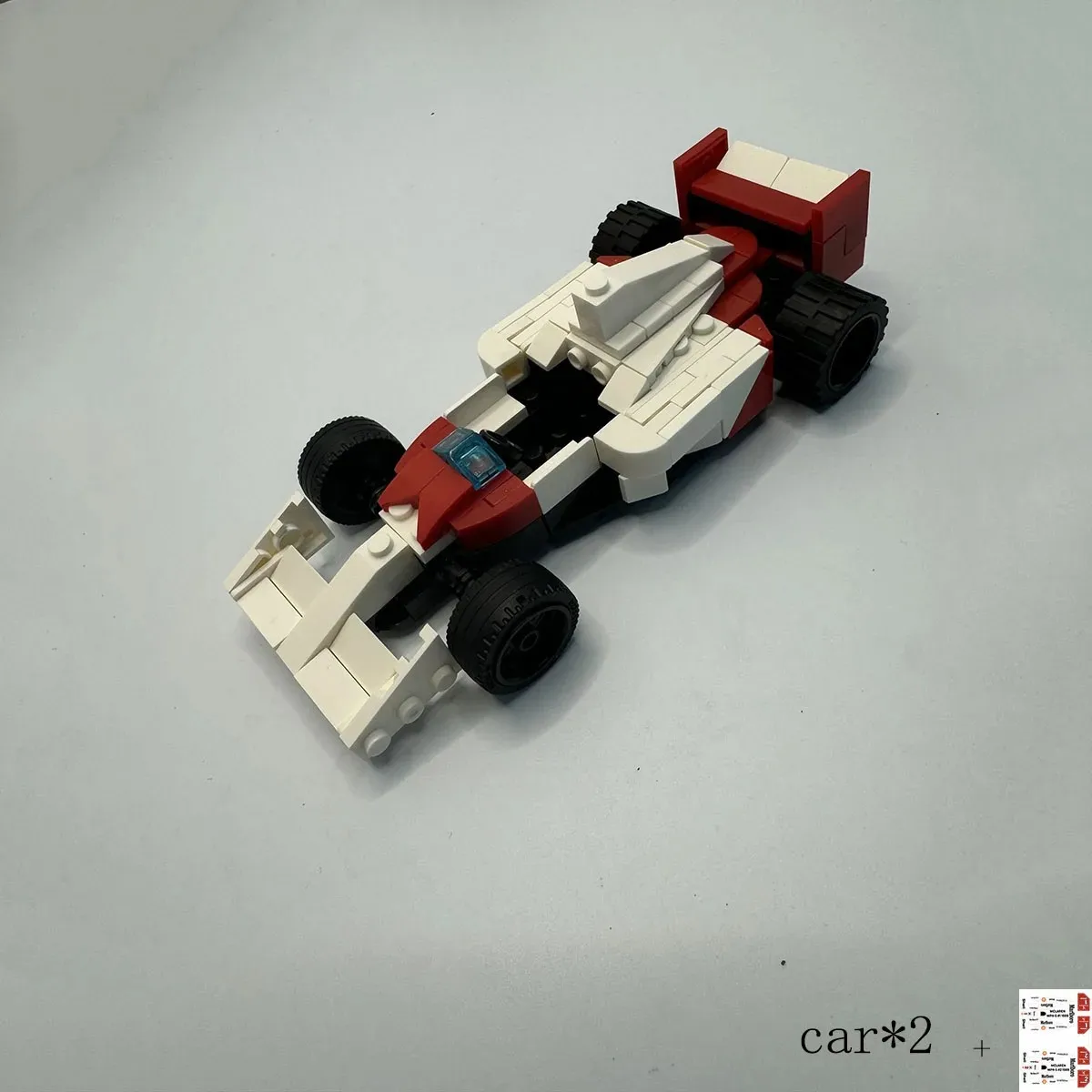 

282PCS MOC MP4/5 - Formula One 1989 Racing Building Blocks With Stickers Puzzle Assembly Model Toy Brick Children Birthday Gift