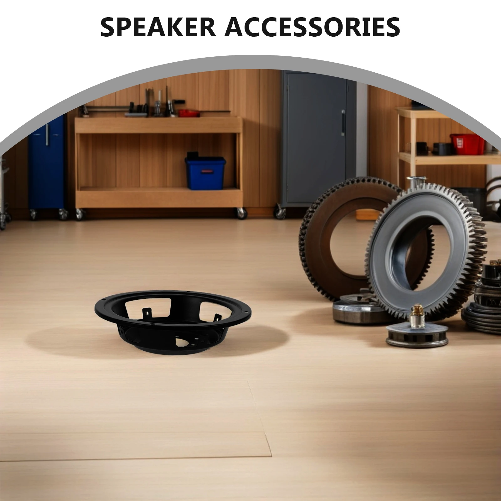 

2 Pcs Basin Frame Audio Speaker Accessories Iron 5 Inch Circular Loudspeaker Basket