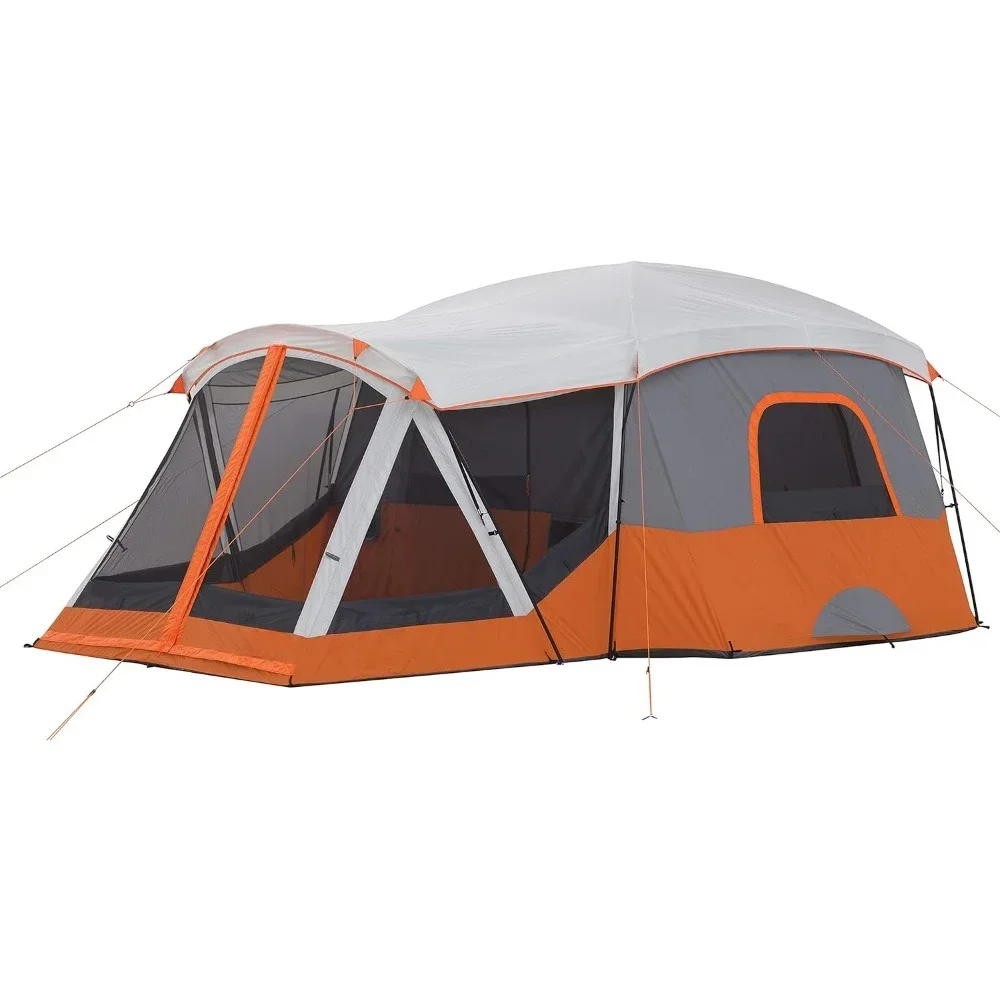 

Family Cabin Tent with Screen Room11 Person Multiple Room Tent with Storage Pockets for Camping Accessories Portable Huge Tent