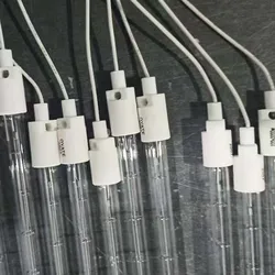 HoneyFly 10pcs SC06 450mm/600mm Clear Halogen Lamp Bulbs 230V 600W/800W Double Ended Filament Infrared Heating Lights Quartz