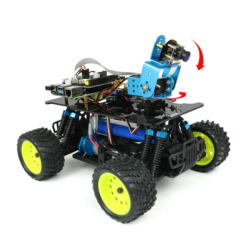 Raspberry PI 4B AI القيادة المستقلة الروبوت الذكي TensorFlow التعلم العميق Donkeybot مفتوح المصدر