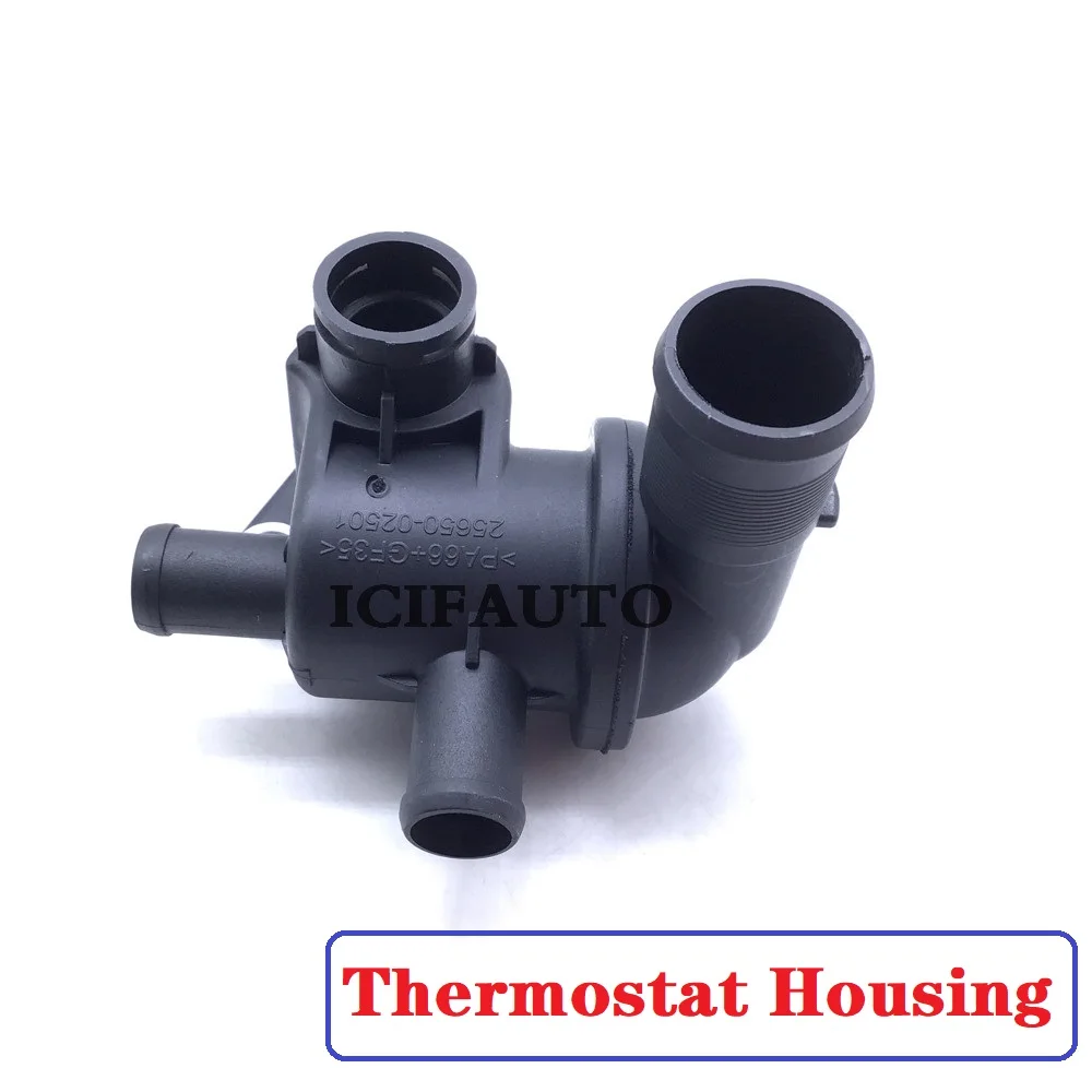 25611-02502 Coolant Thermostat Housing for Hyundai Atos Prime Amica Atoz 1998-2015 OE# 2561102502 view 2