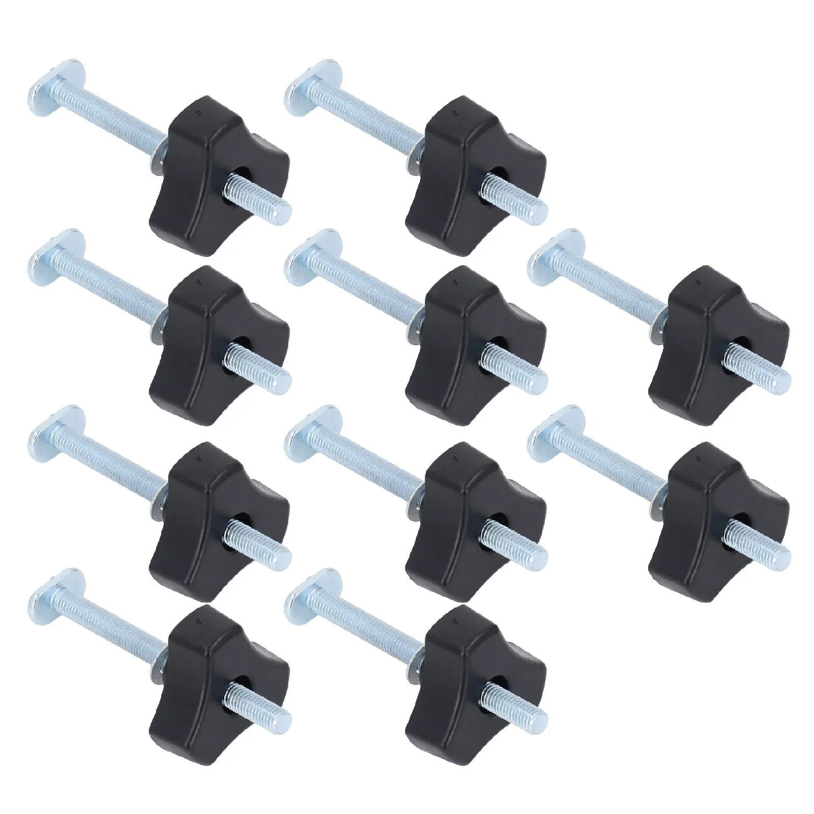 Knob Kit for Woodworking Jig 10 Sets T Track Knobs Stainless Steel M8x100mm Threaded Bolt and Nut Washer Kit for Woodworking