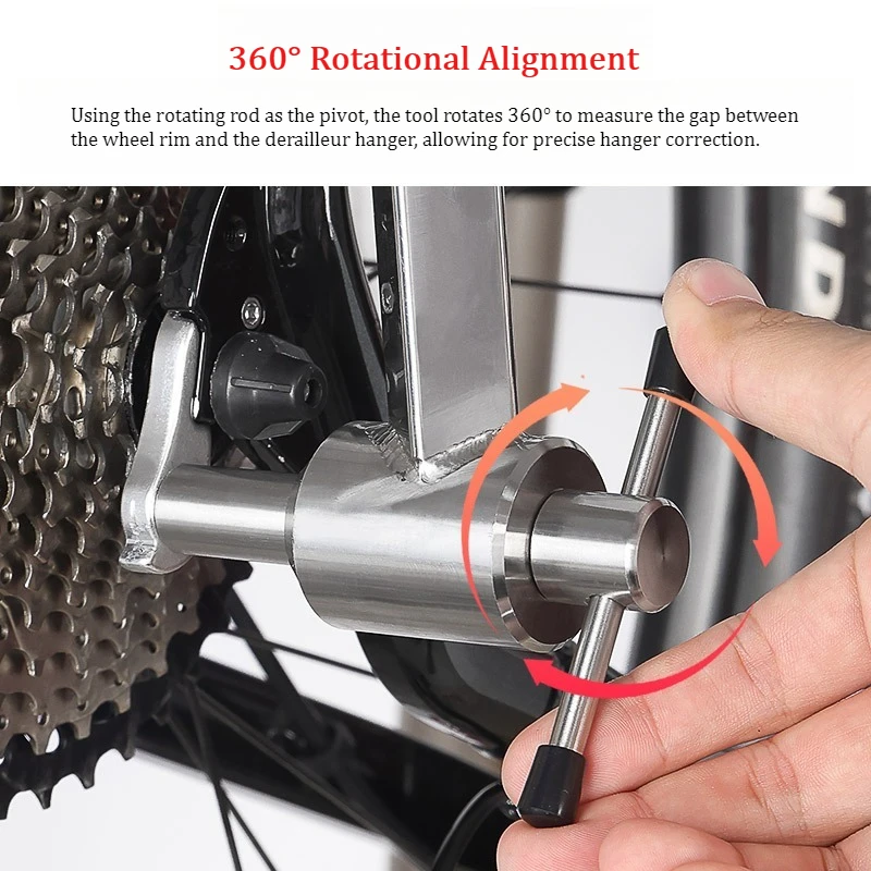 Stainless Steel Derailleur Hanger Alignment Gauge Tool MTB Road Bike Rear Derailleur Hanger Corrector