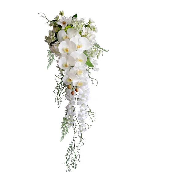 Advanced waterfall artificial flowers holding flowers wedding bridal studio photography props artificial flowers couples get a b