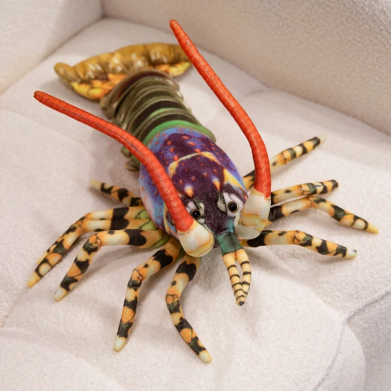 

55/78cm Cute Lobster Plush Toys Lifelike Shrimp Australian crayfish Stuffed Animal Doll Soft Pillow Birthday Gifts for Kid Boys