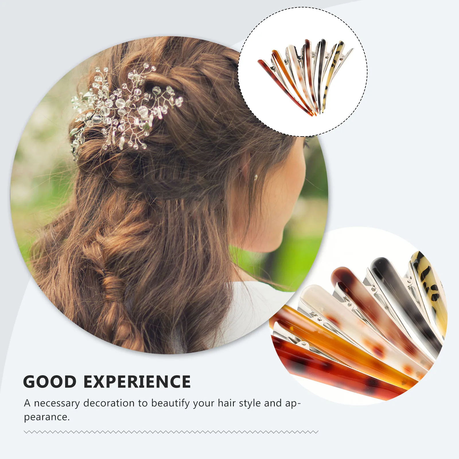 

6 Pcs Horn Clip Hair Accessories Decoration Western Clips Section for Women