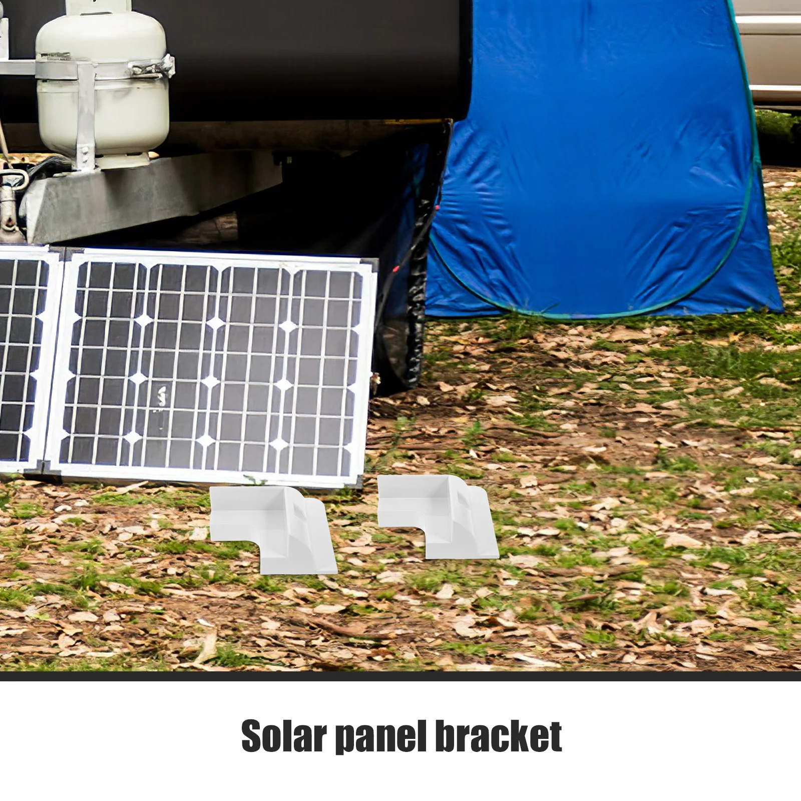 

1 set 1 Set Mounting Bracket Sturdy Plastic Brackets For Rv Trailers Caravans Flat Roof No Drilling Air Flow Design Solar Panel