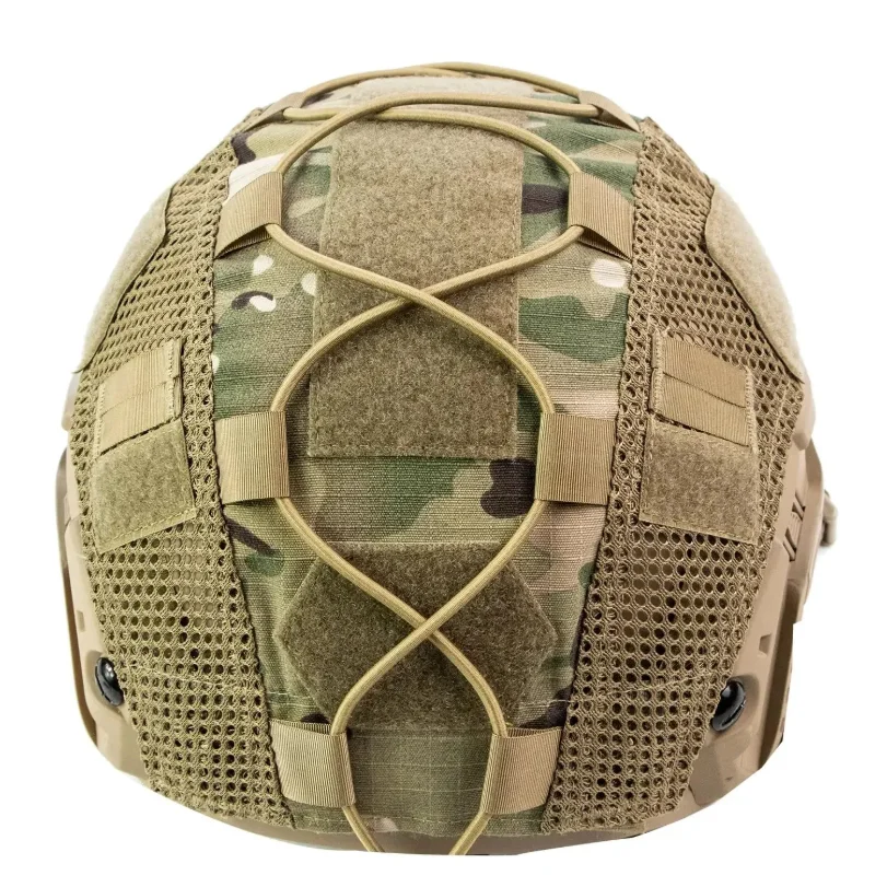 Tactical Helmet Cover Fast Helmet Multi-Camo Helmet Cover for Airsoft Helmet Paintball CS Wargame Sport Hunting Shooting Gear