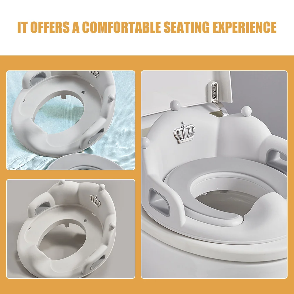 مرحاض أطفال للأطفال الصغار، مقعد تدريب ناعم مضاد للانزلاق، تصميم مبطن، مقعد مرحاض للأطفال قابل للفصل للفتيات والأولاد #4