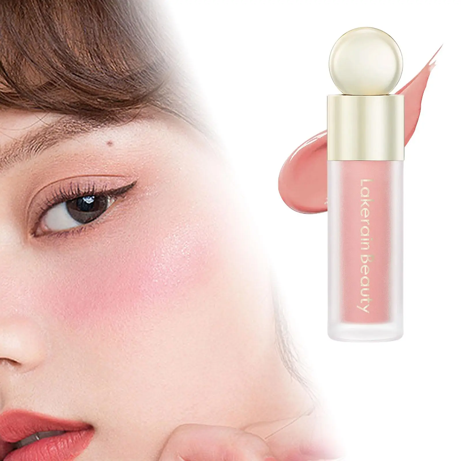 Nourishing Liquid Blush Makeup Waterproof Sweatproof Highly Pigmented Face Blusher for Prom Evening